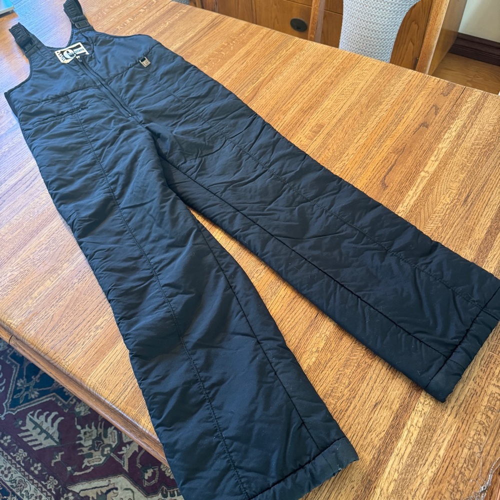 Vintage 90s Europa by Helly Hansen Insulated Snow Bib - Black - Size Medium